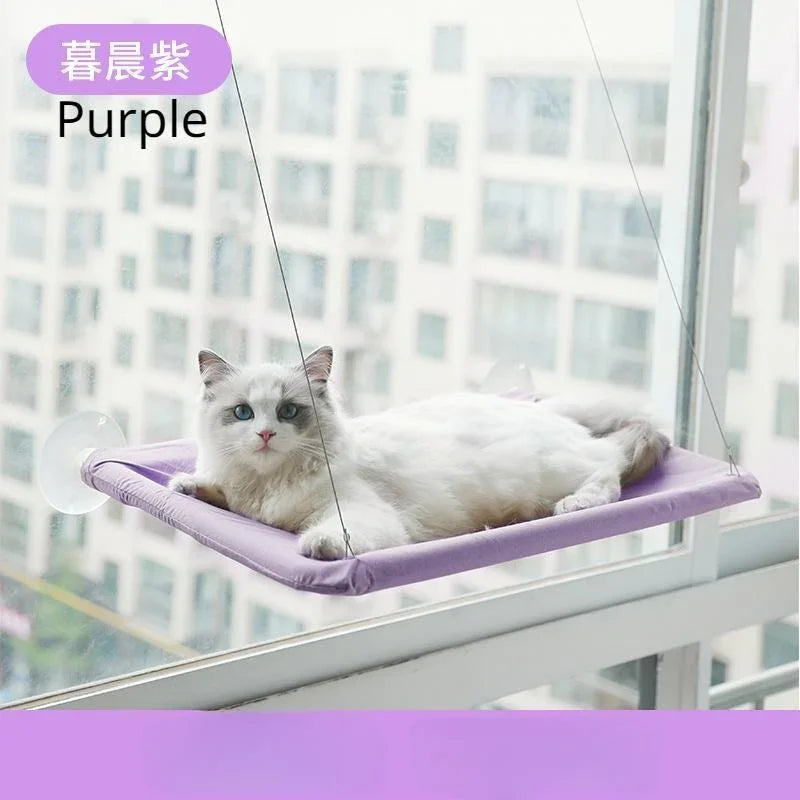 Pet Cat Hammock Hanging Cat Bed Bearing 20Kg Comfortable Cat Sunny Window Seat Mount Kitten Climbing Frame Pet Accessories
