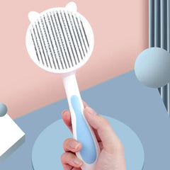 Professional Pet Grooming Tool Self-cleaning Cat Hair Comb Brush Set for Shedding Grooming Skin-friendly Pet Massage for Cats