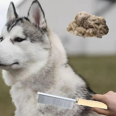 Flea Comb Wooden Handle Combs Dog Grooming Flea Comb Cat Tear Stain Comb Pet Lice Combs For Removal Of Dandruff Hair Stain