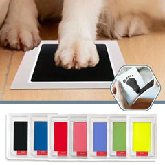 Pet Handprint And Footprint Kit For Dog Cat Handprint Stamp Safe Non-toxic Mess-free Printing DIY Ink Pad For Pets
